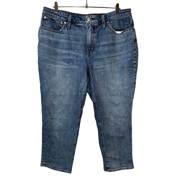Madewell Petite Women’s The Curvy Perfect Vintage Jeans Medium Wash 33P Classic - Picture 1 of 13